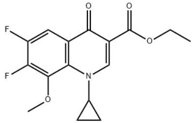 Ethyl 1-cyclopropyl-6,7-difluoro-8-methoxy-1,4-dihydro-4-oxo-3-quinolinecarboxylate; Gatifloxacin Ester