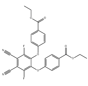 Diethyl 4,4'-((4,5-dicyano-3,6-difluoro-1,2-phenylene)bis(oxy))dibenzoate