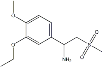 1-(3-ethoxy-4-methoxyphenyl)-2-methylsulfonylethanamine   