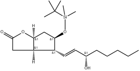 (3aR,4R,5R,6aS)-5-((tert-butyldimethylsilyl)oxy)-4-((S,E)-3-hydroxyoct-1-ene-1-yl)hexahydro-2H-cyclopenta[b]furan-2-one 