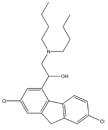 2,7-Dichloro-alpha-[(dibutylamino)methyl]-9H-fluorene-4-methanol 